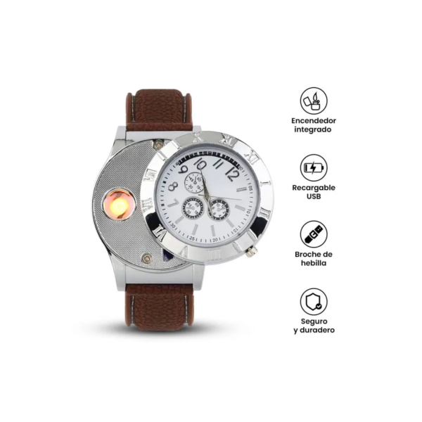 Encendedor Reloj Eléctrico Recargable