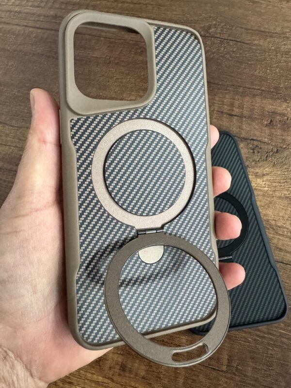 Case Magnético Fibra de Carbono iphone 15/ 16 Pro Max - Imagen 2