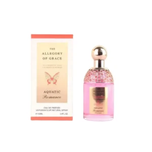 Botella de perfume Aqua Allegoria Florabloom Forte, fragancia floral unisex con notas de mango, nardo, rosa y sándalo.