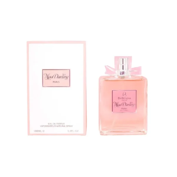 Botella de perfume Miss Chérie Blooming Bouquet BELLESPA, fragancia floral chipre femenina, 100 ml.