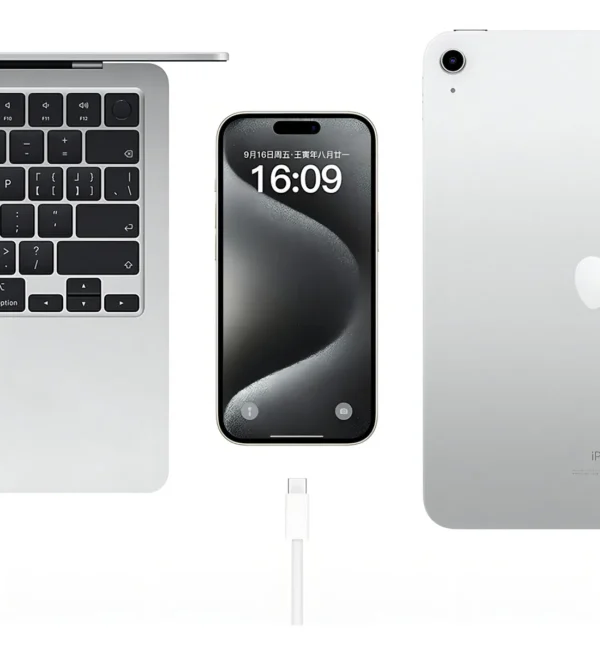 Pack Cargador 35W, Cable Trenzado 2M y Audífonos Tipo-C - Imagen 4