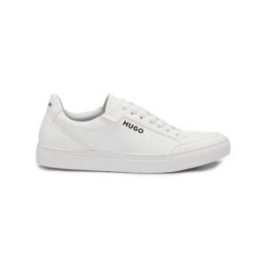 HUGO Futurism Low-Top White con diseño minimalista, perfil bajo, acabado blanco y plantilla acolchada.