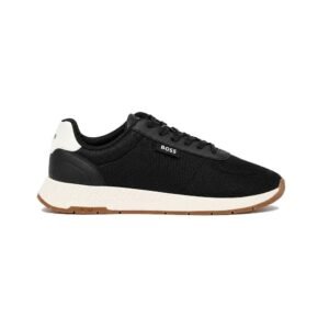 Zapatillas HUGO BOSS Titanium Runner NY Black para hombre con malla transpirable y diseño deportivo en color negro.