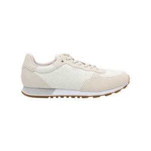 Zapatillas HUGO BOSS Parkour Runner Light Beige para hombre con diseño running, materiales mixtos y suela EVA.