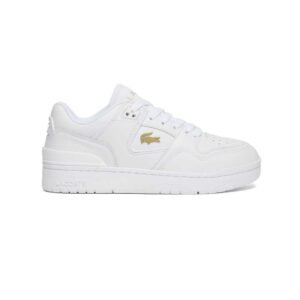 Lacoste Courtcage Set 126 de cuero con cocodrilo metálico lateral.