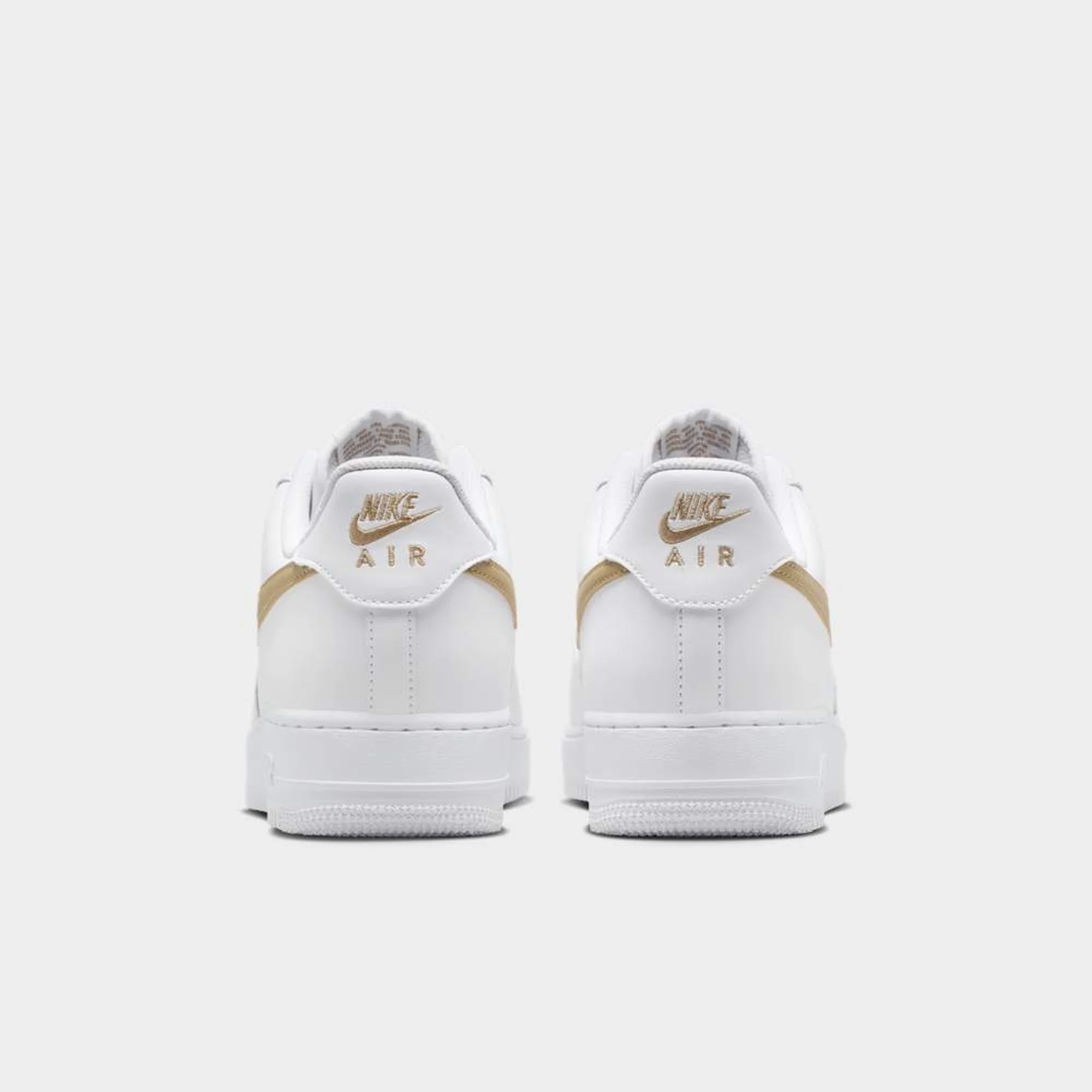 NIKE Zapatillas Air Force 1 Blanco y Gold - Imagen 6