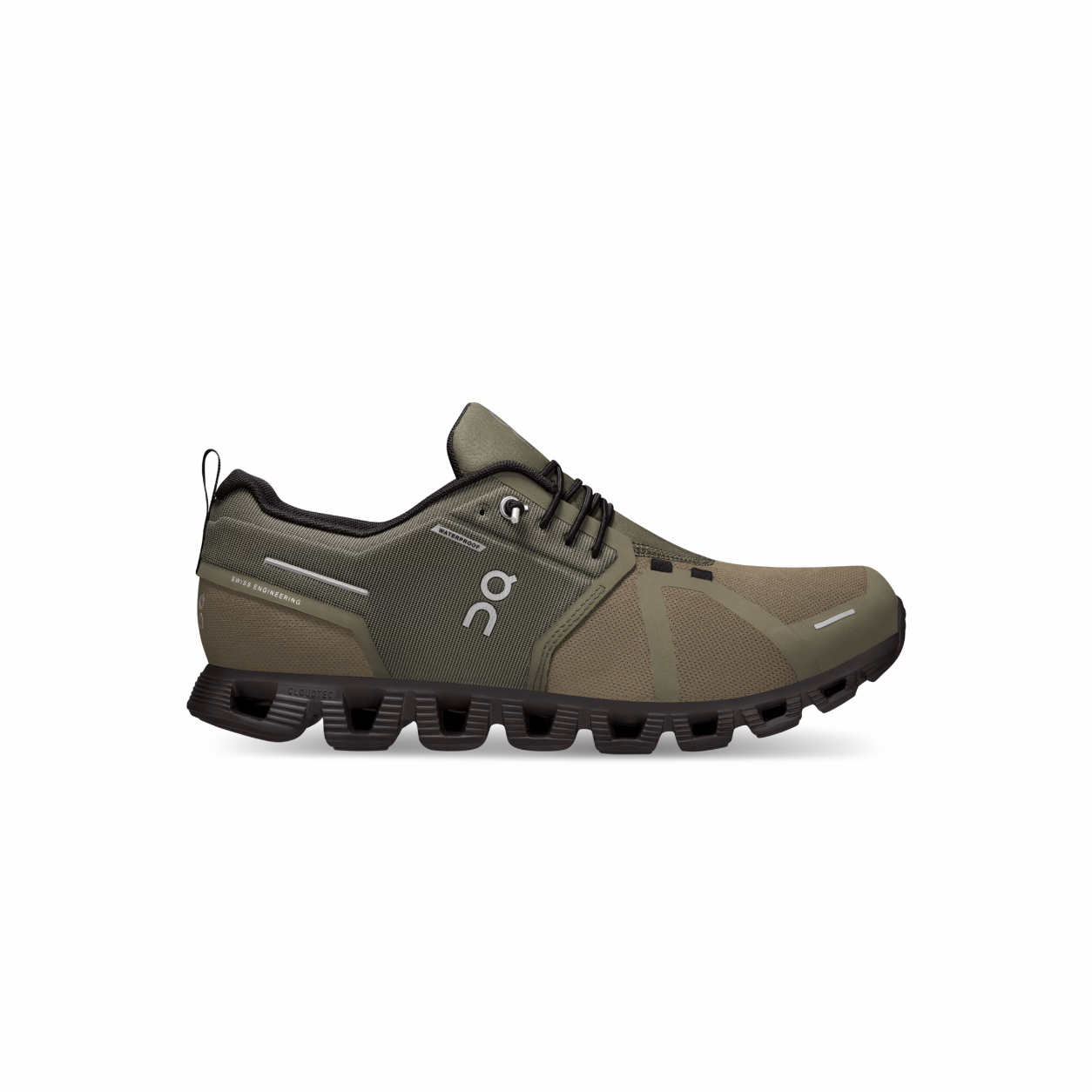 ON Zapatillas Cloud 5 Impermeables Olive Black